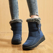 Women's Winter Waterproof Snow Boots with Faux Fur - Suityble