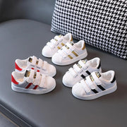 Children's Breathable PU Leather Sneakers - Casual Non-slip Shoes - Suityble