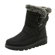 Women's Winter Waterproof Snow Boots with Faux Fur - Suityble