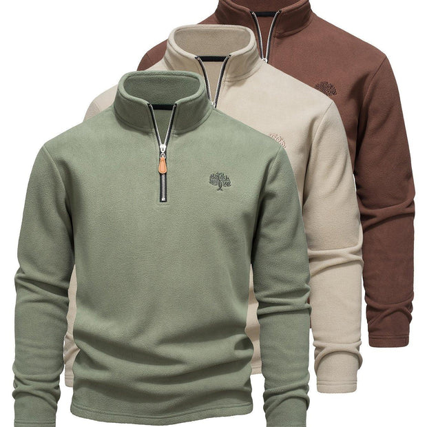 Fleece Pullover Sweatshirts - Half-Zip (3PCS)