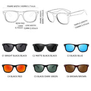 Classic Square Polarized Sunglasses - Unisex - Suityble